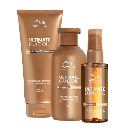 Imagem do produto Kit Wella Ultimate Luxe Oil - Shampoo 250ml + Condicionador 200ml + Óleo 100ml