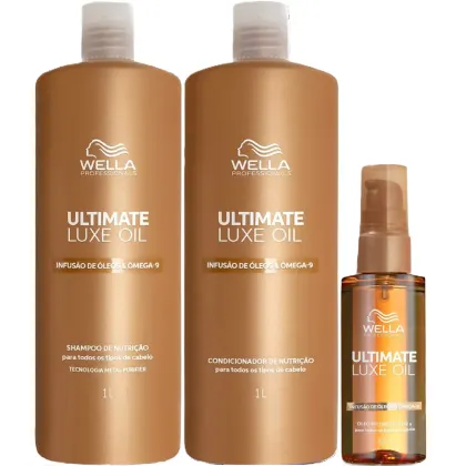 Imagem do produto Kit Wella Ultimate Luxe Oil - Shampoo & Condicionador 1L + Óleo 100ml