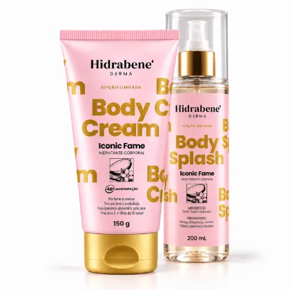 Imagem do produto Kit Corporal Hidrabene com Hidratante Body Cream + Body Splash Perfumado Fragrância:3 - Iconic Fame