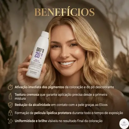 Imagem do produto Alfaparf Milano Oxid'o 6% - Água Oxigenada Estabilizada Cremosa 20 Volumes 120ml