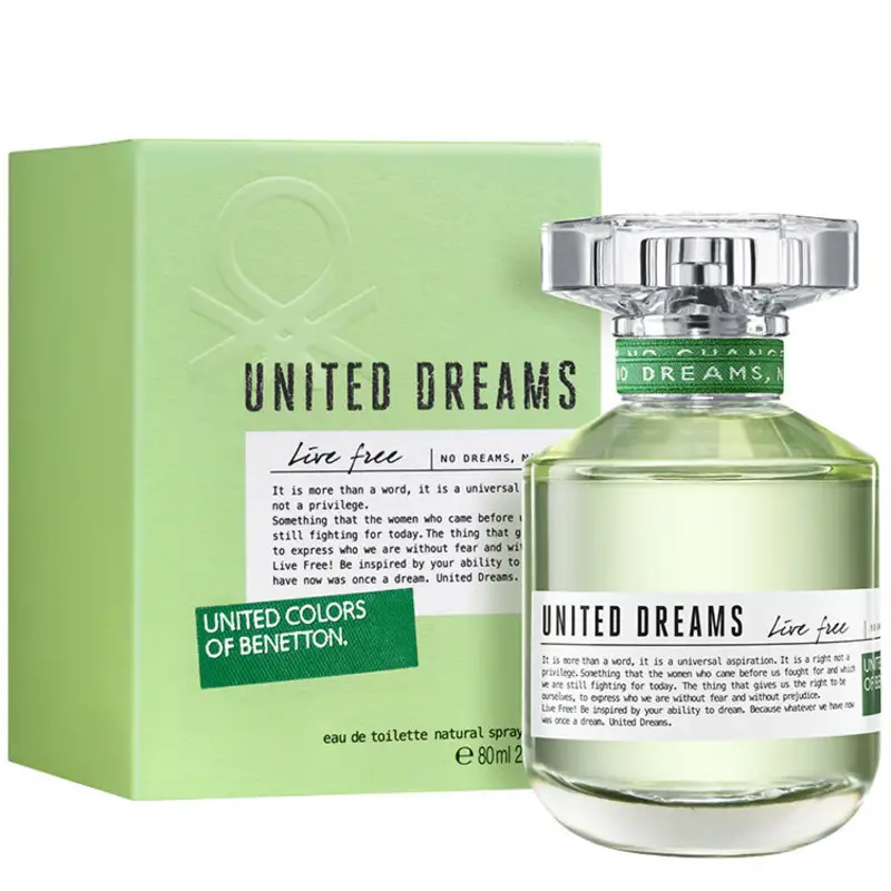 United Dreams Live Free Benetton Eau de Toilette - Perfume Feminino 80ml