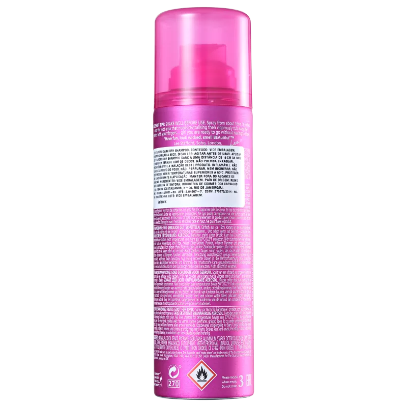 Lee Stafford Dry Shampoo Dark - Shampoo a Seco 200ml