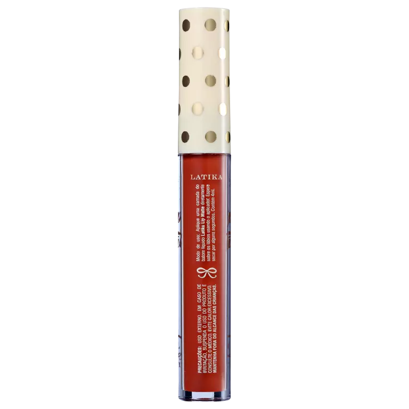 Latika Lip Matte Coral Nº 11 - Batom Líquido 4ml