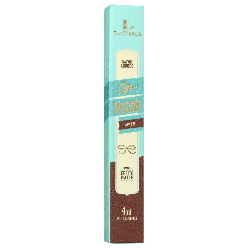 Latika Lip Matte Nude Nº 36 - Batom Líquido 4ml