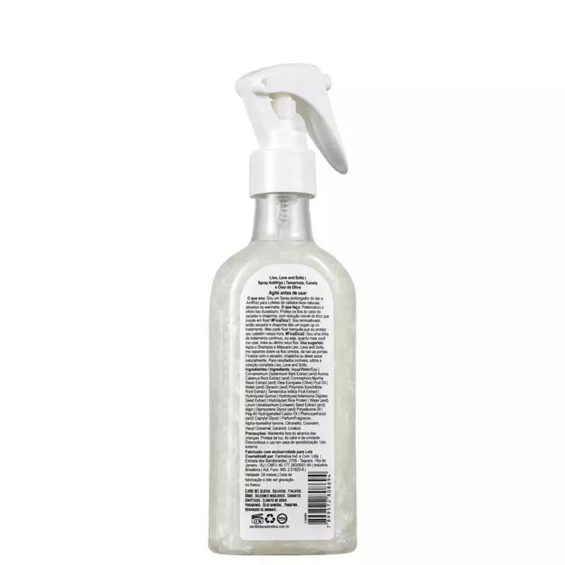 Lola Cosmetics Liso, Leve and Solto - Spray Alisador Anti-Frizz 200ml