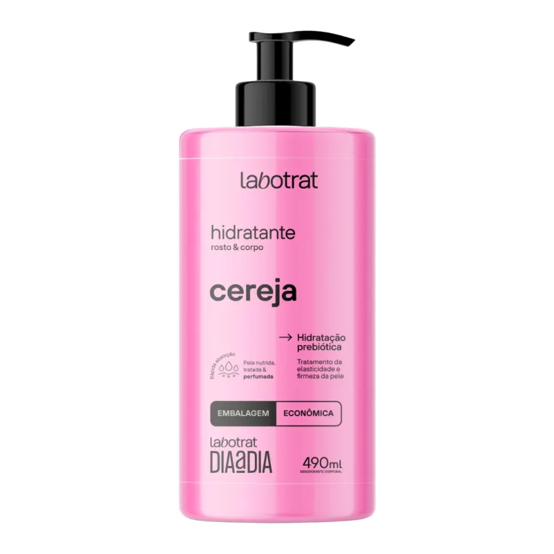 Hidratante Cereja Dia A Dia Facial Corporal Labotrat 490ml