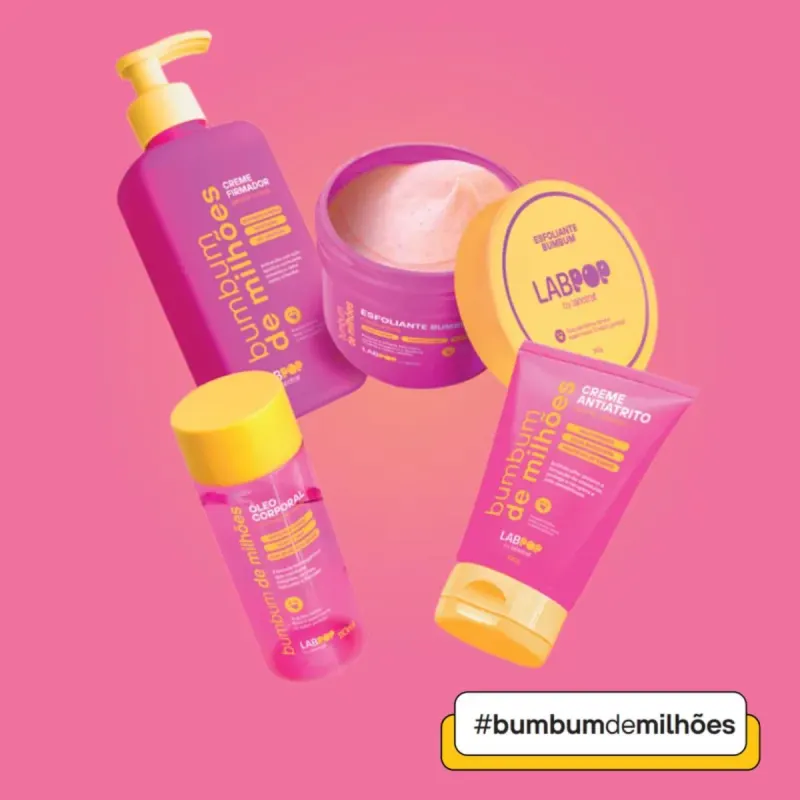 Kit Completo Cuidado Corporal Bumbum Milhões Labpop Labotrat