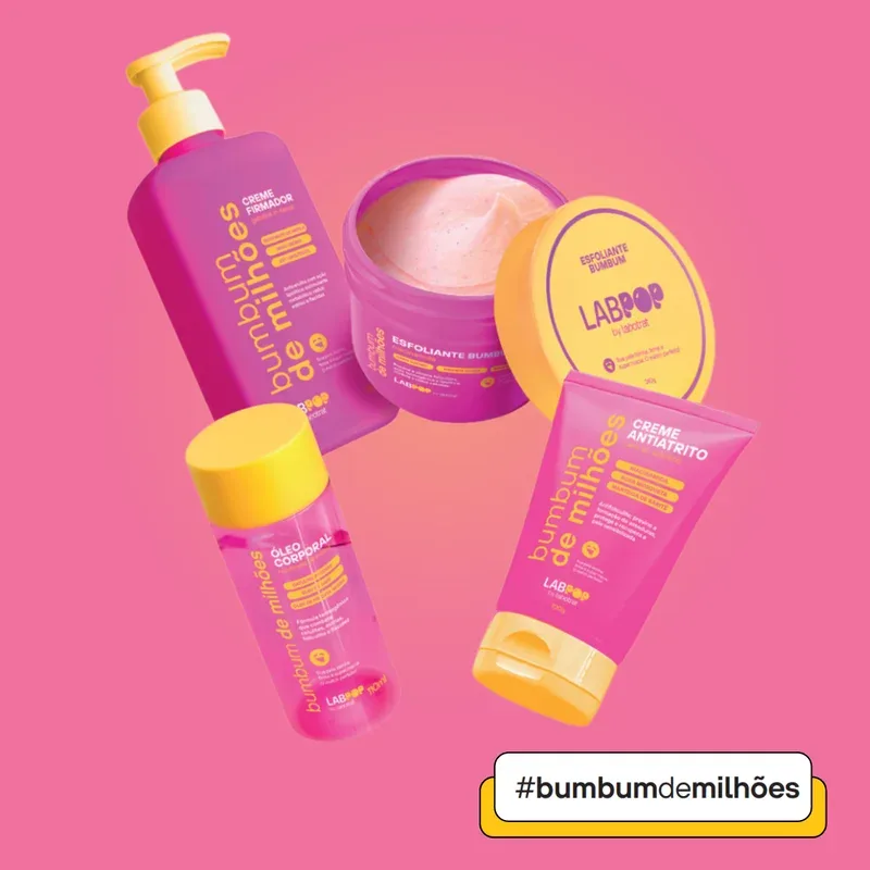 Kit Completo Cuidado Corporal Bumbum Milhões Labpop Labotrat