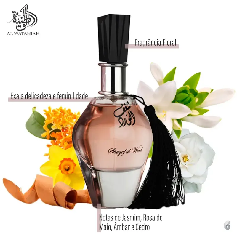 Shagaf Al Ward Al Wataniah Eau de Parfum - Perfume Feminino 100ml