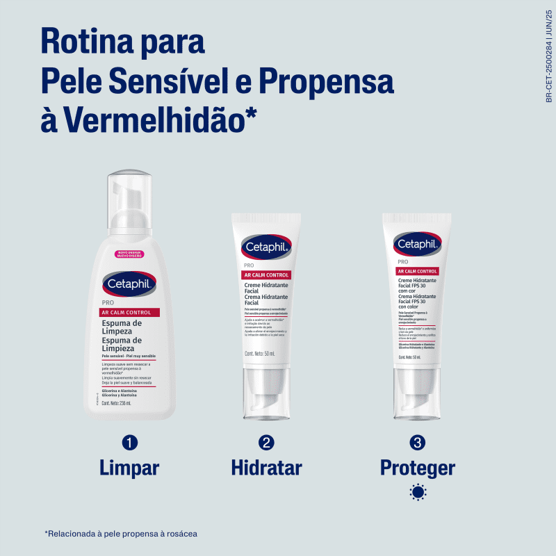 Cetaphil Pro AR Calm Control FPS 30 - Creme Hidratante Facial com Cor 50ml