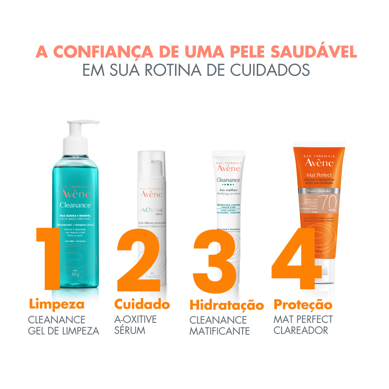 Avène Mat Perfect Clareador FPS 70 Tom Claro - Protetor Solar Facial Fluido 40g