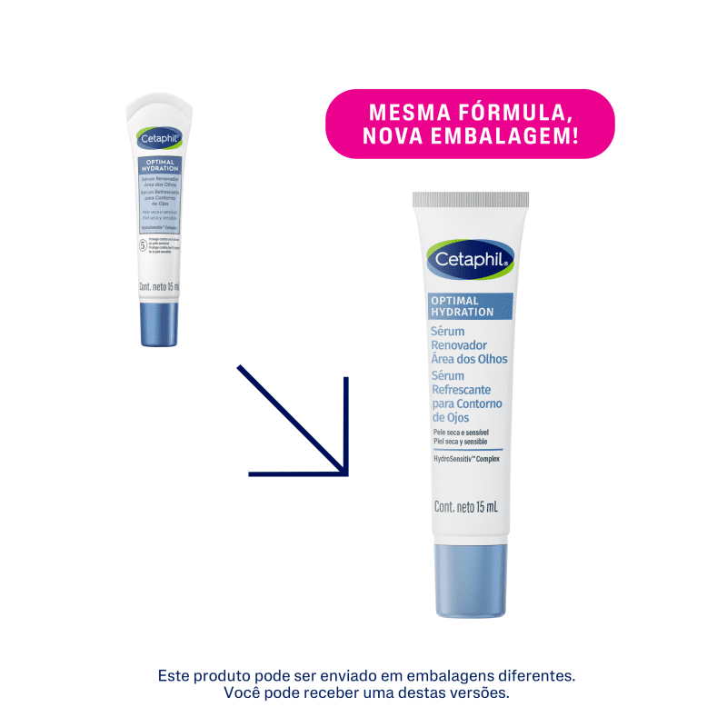Cetaphil Optimal Hydration com Ácido Hialurônico - Sérum Renovador para Área dos Olhos 15ml