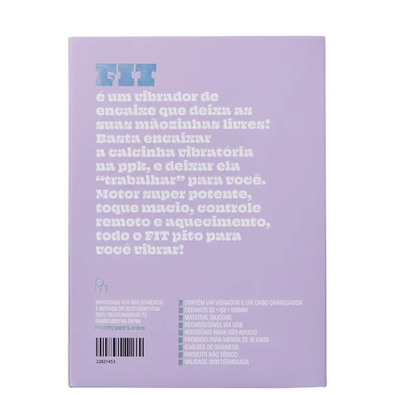Pantynova Fit Lilás - Calcinha Vibratória
