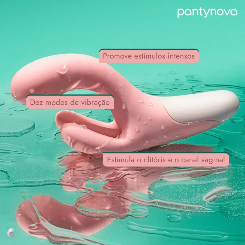 Pantynova Eita Rabbit Rosa - Vibrador Triplo