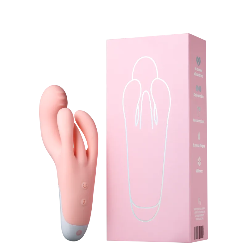 Pantynova Eita Rabbit Rosa - Vibrador Triplo