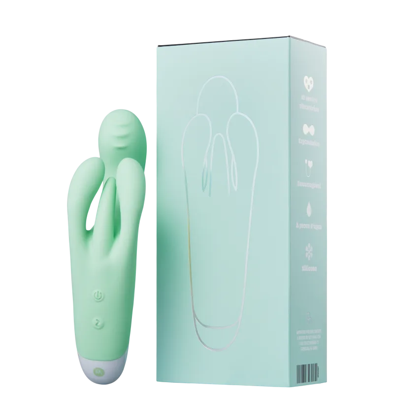 Pantynova Eita Rabbit Verde - Vibrador Triplo