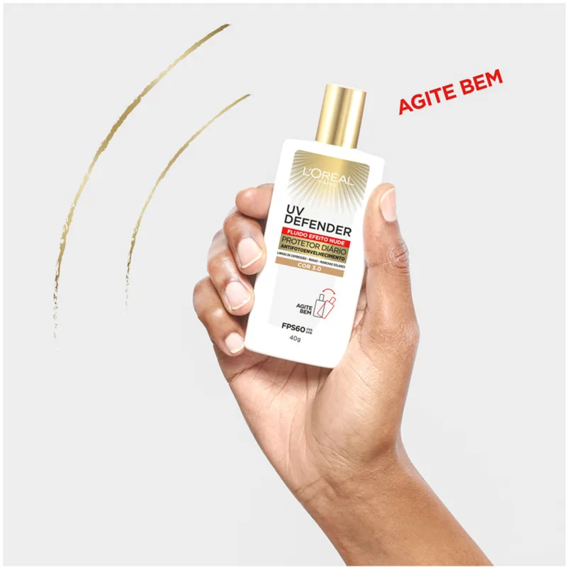 L’Oréal Paris UV Defender FPS60 3.0 - Protetor Solar Facial com Cor 40g