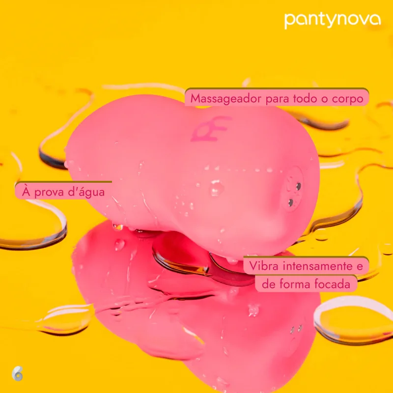 Pantynova Sponge Bullet Rosa - Massageador 172g