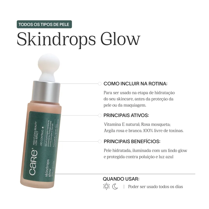 CARE Natural Beauty Skindrops Glow - Sérum Facial Iluminador 30ml