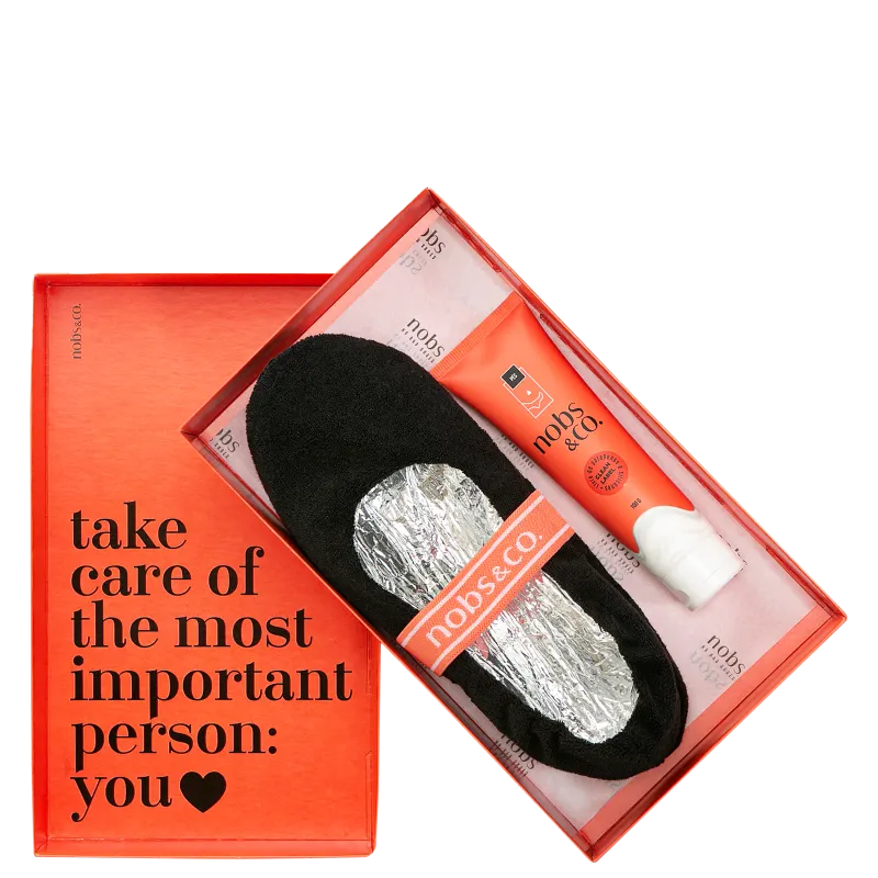 Kit Nobs & Co. Hidra Therm Hidratação para os Pés 39/40 Preto (2 Produtos)