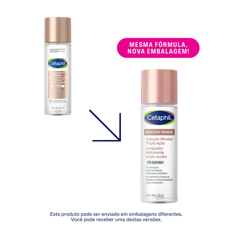 Cetaphil Healthy Renew Tripla Ação - Solução Micelar Hidratante 160ml