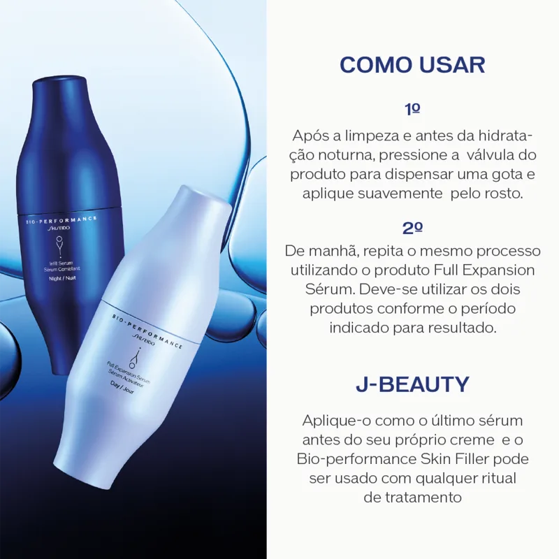 Kit Shiseido Bio-Performance Skin Filler Refil (2 Produtos)