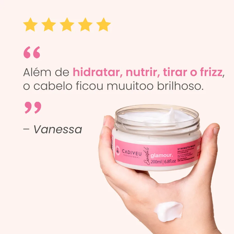 Cadiveu Professional Glamour Essentials - Máscara Capilar 200ml