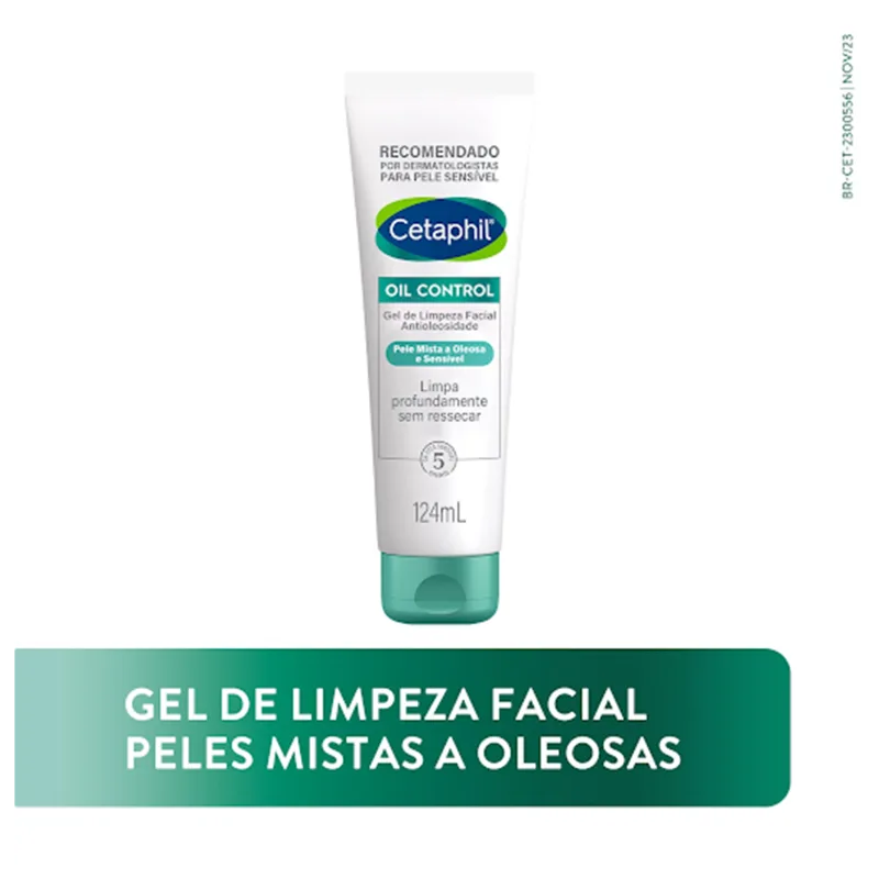 Cetaphil Oil Control - Gel de Limpeza Facial 124ml