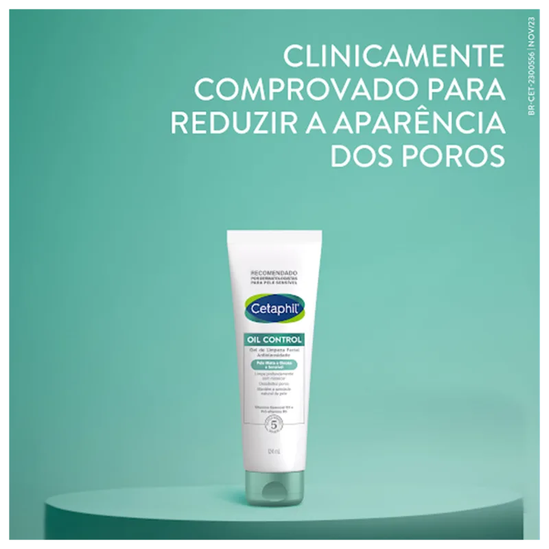 Cetaphil Oil Control - Gel de Limpeza Facial 124ml