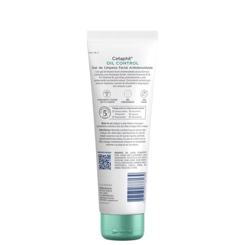 Cetaphil Oil Control - Gel de Limpeza Facial 124ml