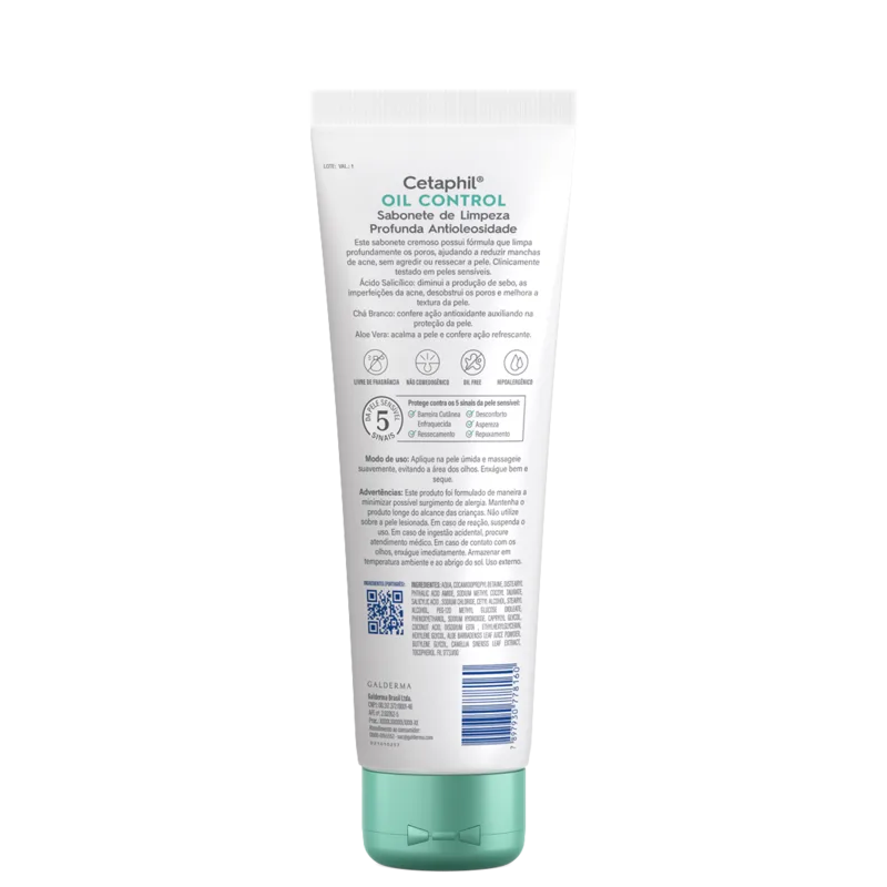 Cetaphil Oil Control - Balm de Limpeza Facial Antiacne 250ml