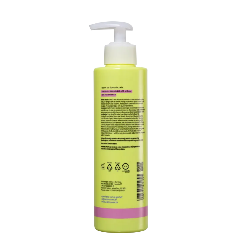 Sallve Limpador Facial - Gel de Limpeza 300ml