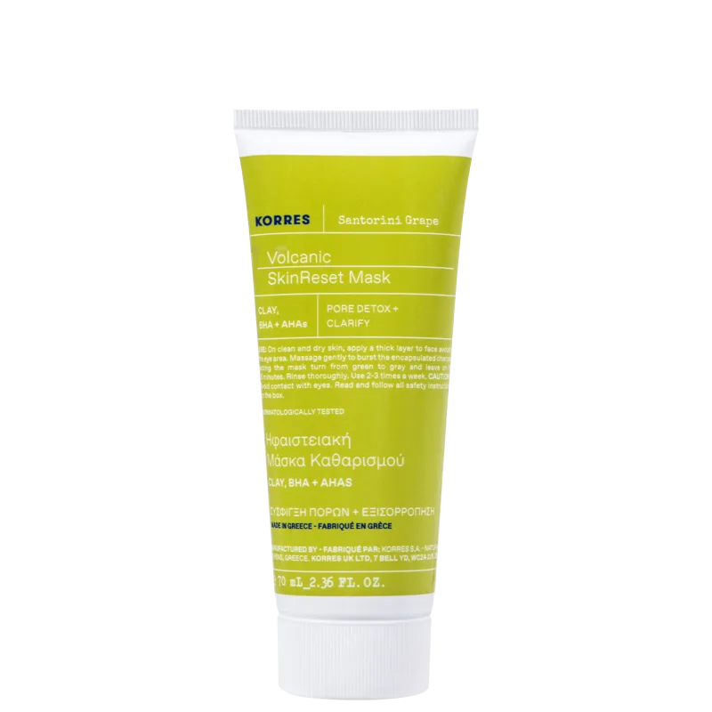 Máscara Facial Korres Volcanic Skin Reset de 70ml