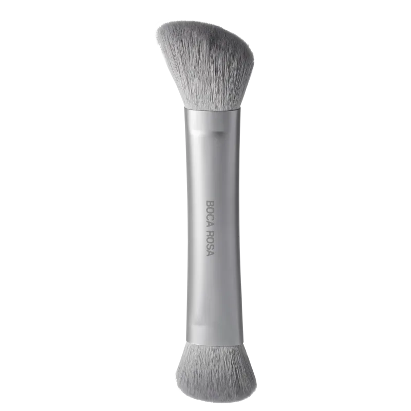 Boca Rosa Pro 1 Cinza - Pincel Duo para Maquiagem 13g