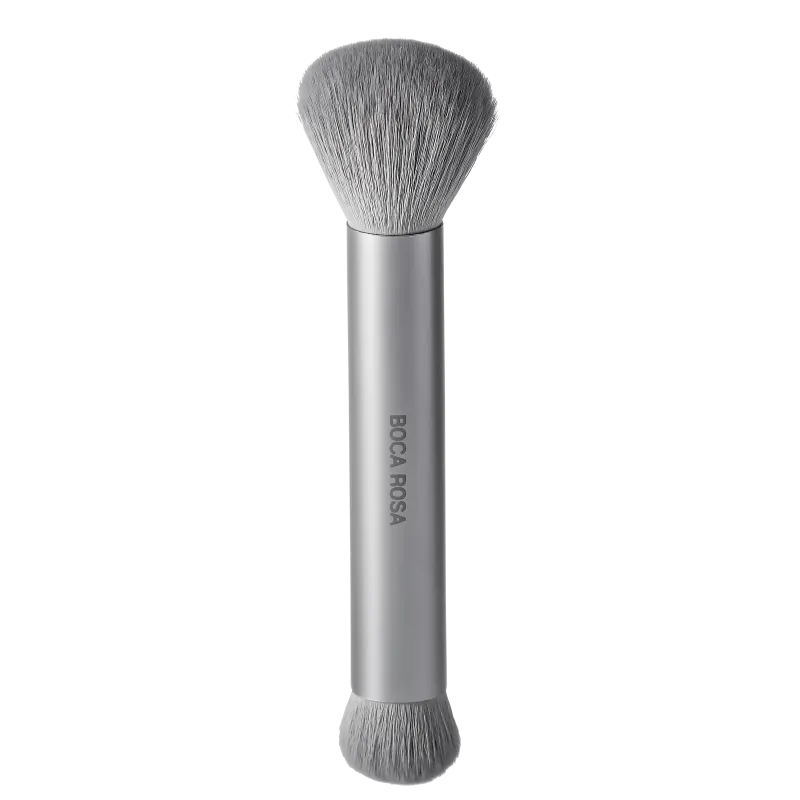 Boca Rosa Pro 2 Cinza - Pincel Duo para Maquiagem 13g
