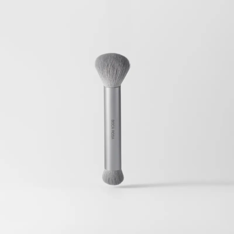 Boca Rosa Pro 2 Cinza - Pincel Duo para Maquiagem 13g