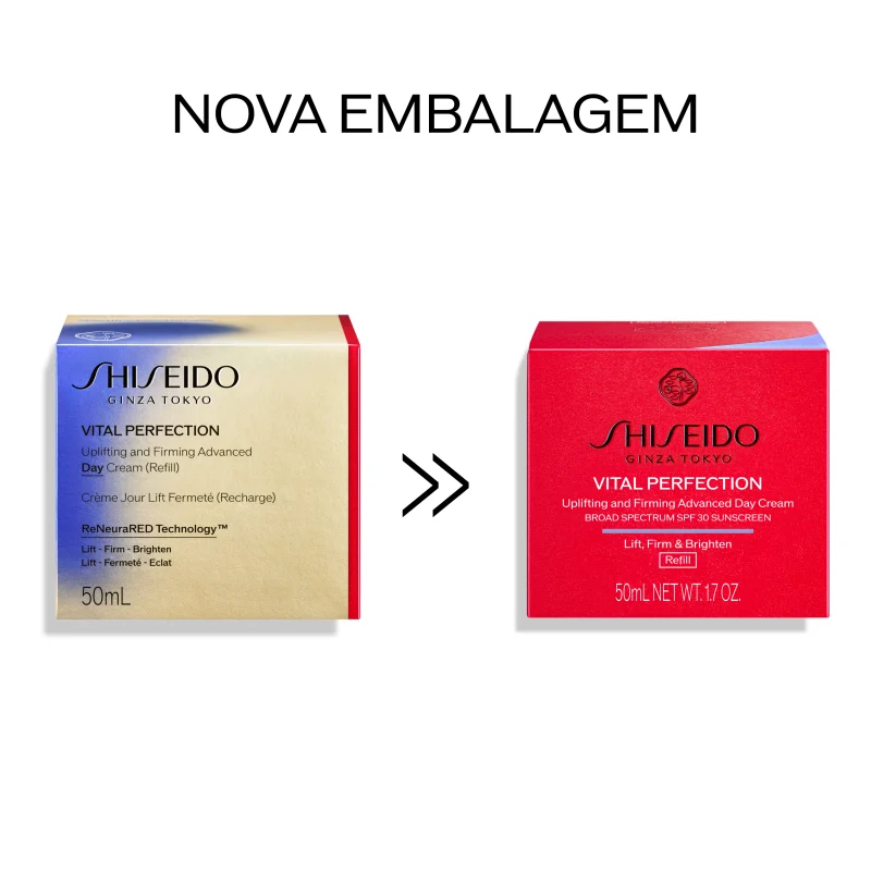 Shiseido Vital Perfection Uplifting and Firming Day Cream SPF 30 Refil - Creme Hidratante Diurno 50ml