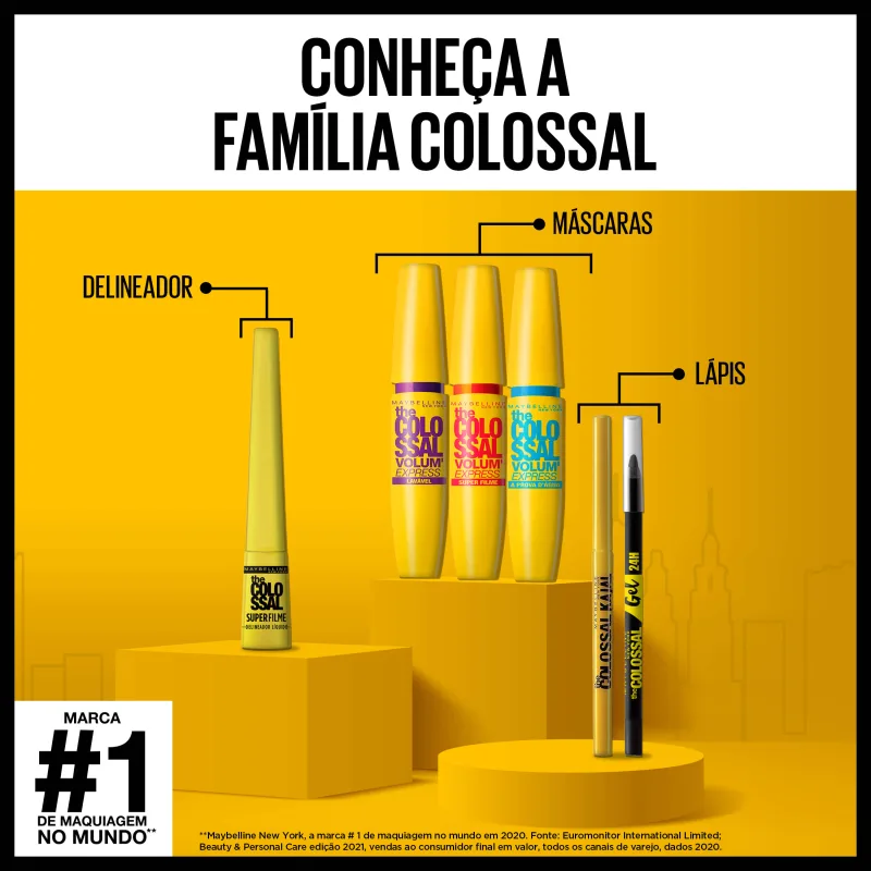 Maybelline The Colossal Volum'Express Super Filme - Máscara para Cílios 9,2ml