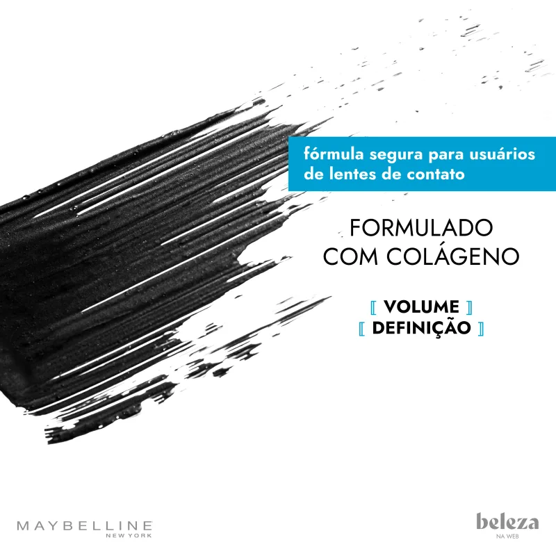 Maybelline The Colossal Preto - Máscara de Cílios à Prova D'água 9,2ml