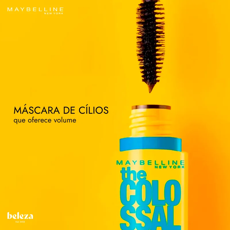 Maybelline The Colossal Preto - Máscara de Cílios à Prova D'água 9,2ml