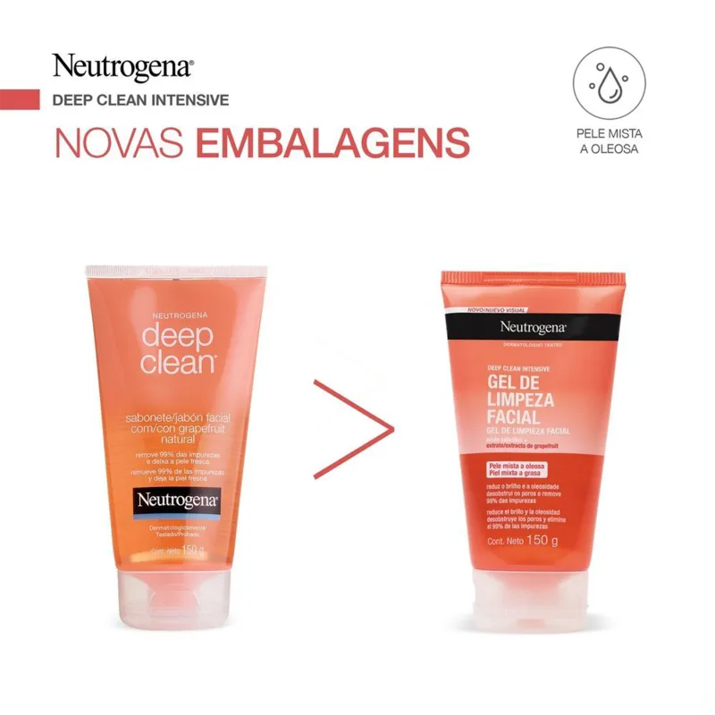 Neutrogena Deep Clean Grapefruit - Sabonete Líquido Facial 150g