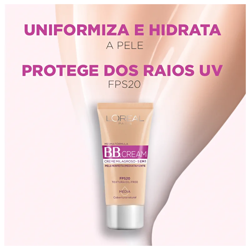 L'Oréal Paris Dermo Expertise Base 5 em 1 FPS 20 Shade 2.0 - BB Cream 30ml