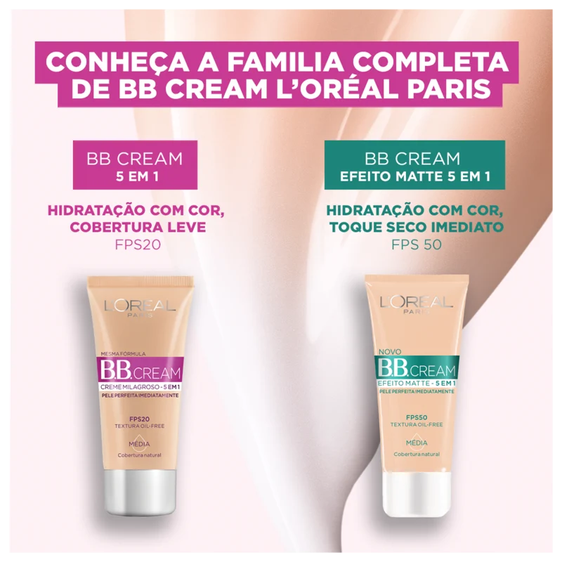 L'Oréal Paris Dermo Expertise Base 5 em 1 FPS 20 Shade 2.0 - BB Cream 30ml