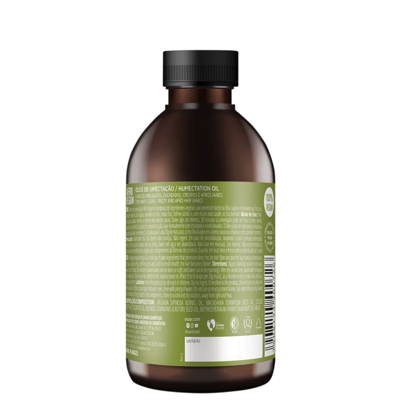 Inoar Afro Vegan - Óleo Capilar 150ml