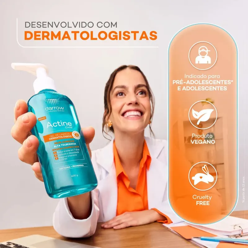 Gel de Limpeza Actine Care 140g