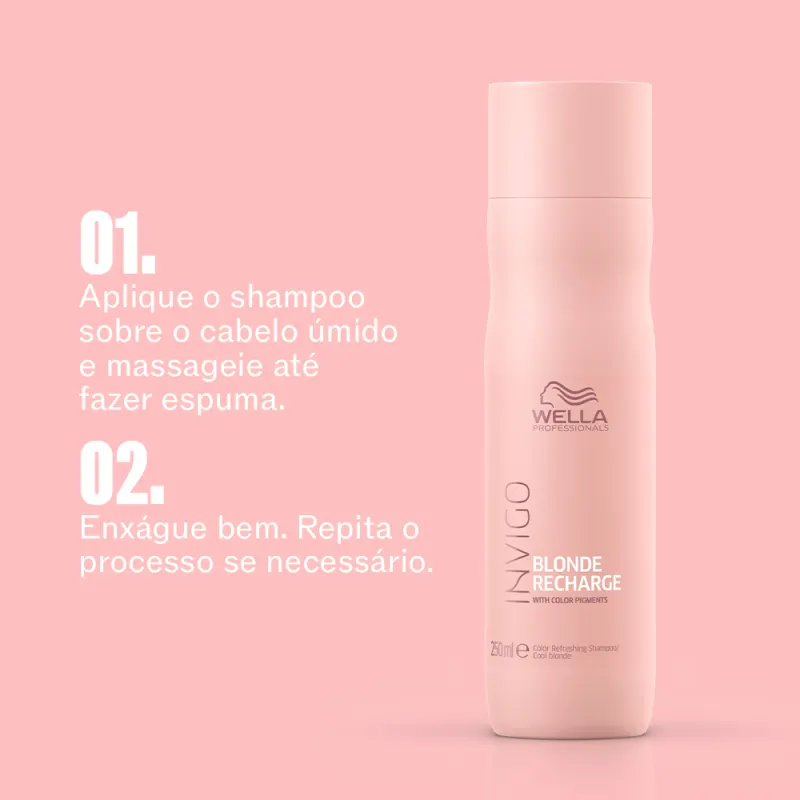 Wella Professionals Invigo Blonde Recharge - Shampoo Desamarelador 1L