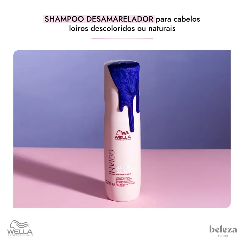 Wella Professionals Invigo Blonde Recharge - Shampoo Desamarelador 1L