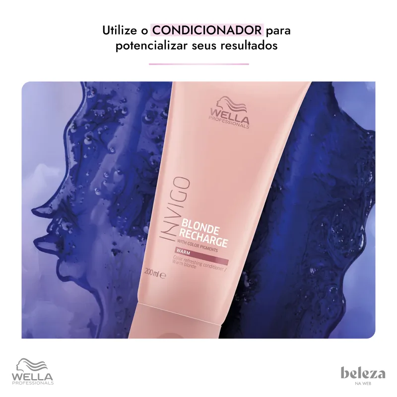 Wella Professionals Invigo Blonde Recharge - Shampoo Desamarelador 1L