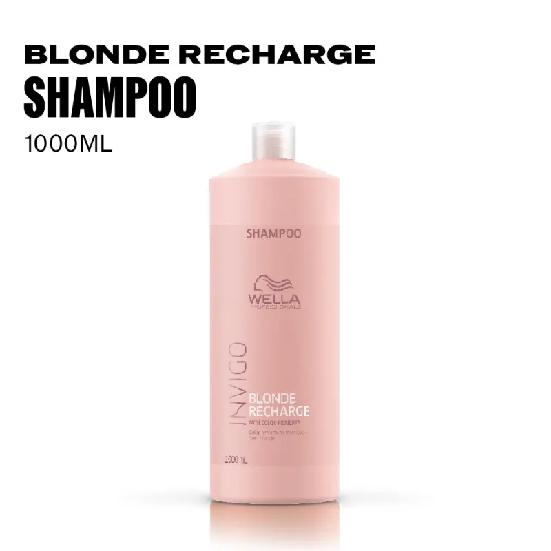 Wella Professionals Invigo Blonde Recharge - Shampoo Desamarelador 1L