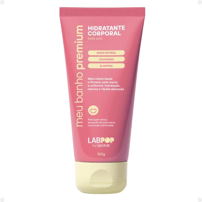 Kit LabPop by Labotrat Belle Pink: Gel de Banho, Mousse Esfoliante e Hidratante Corporal